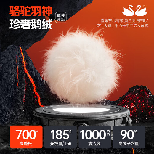 Гусиный пуховик Camel Volcano PRO Dilireba, мужской и женский пуховик в одном стиле, утолщенная куртка с капюшоном M35CR07101