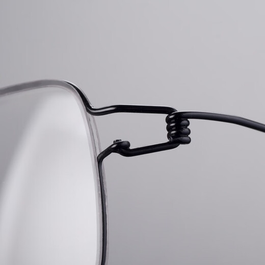 
Glasses frame pure titanium screwless ultra-light elastic glasses frame for men and women fashion glasses against blue light color change 9898 gold