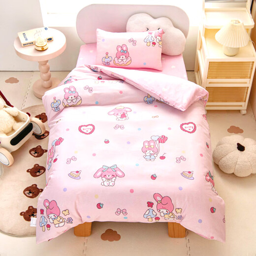 9i9 children's 6-piece set kindergarten quilt pillow mattress cushion pure cotton quilt cover pillowcase Class A infant products A97