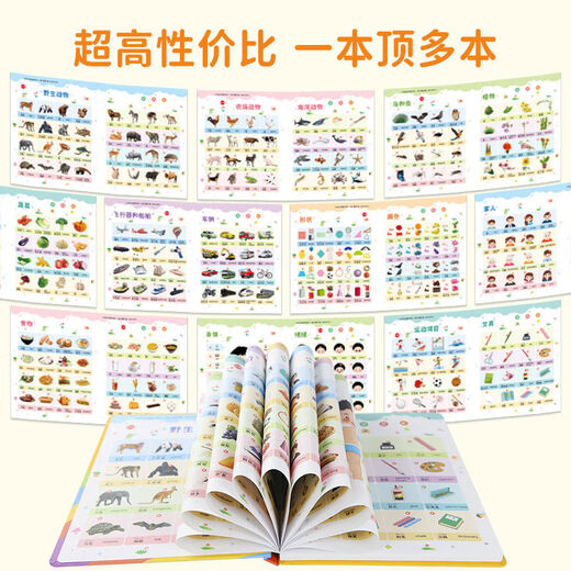 Leleyu Children's Early Education 03-6 Charging Chinese and English e-books point reading learning machine baby pinyin audiobook Literacy King 3900 words - 50 faces - charging model