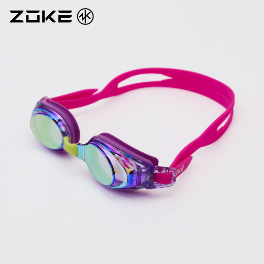 ZOKE children's electroplated swimming goggles anti-glare, anti-fog, high-definition swimming competition training youth racing 625602213-1