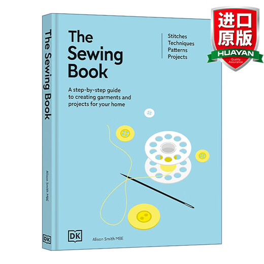 The Sewing Book DK Enciclopedia original en inglés de técnicas de costura Guía de referencia para el diseño y producción de moda Ilustraciones a todo color Tapa dura Versión en inglés Libros originales importados en inglés
