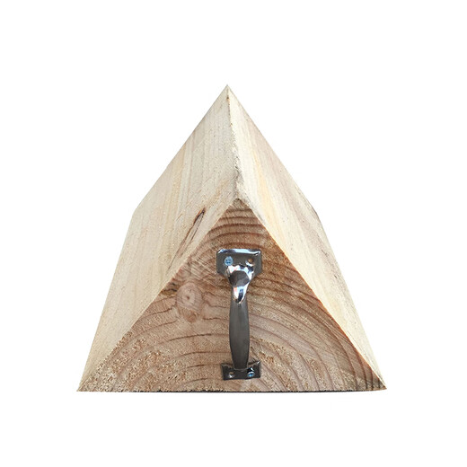 Solid wood anti-slip car triangular wood stopper tire locator parking wedge large truck triangular wood pad 40*30*20cm special for medium and large trucks