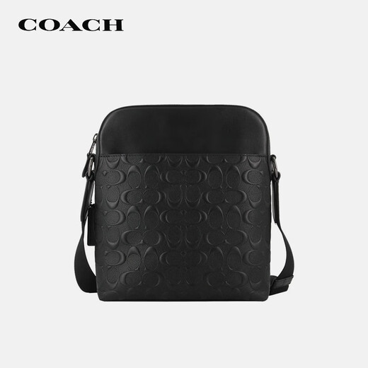 COACH brand direct supply New Year's gift men's HOUSTON small shoulder handbag black 4009