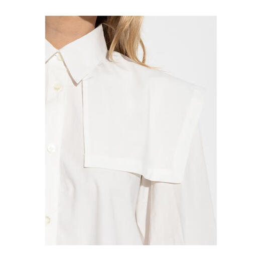 A.P.C.女士可拆卸宽领棉质长袖针织衫毛衣 白色 均码 |EU-38