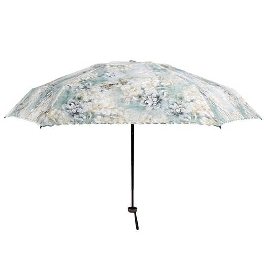 
Yusenyi 5-fold sun umbrella sun protection and ultra-violet ultra-light portable small mini umbrella sunshade dual-purpose 11932 5-fold umbrella-03 gray and white