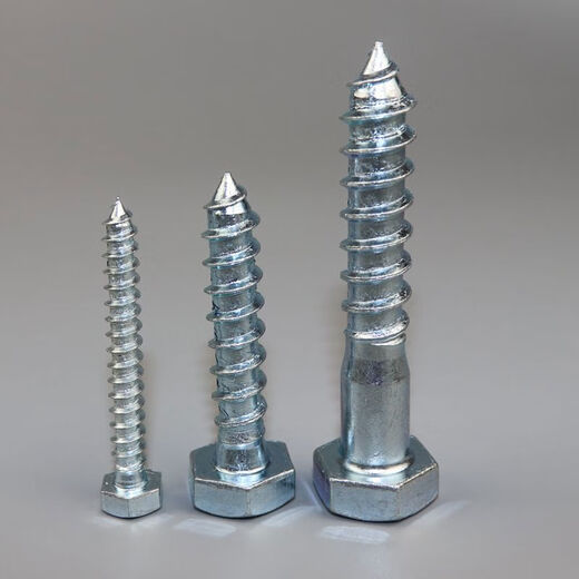 Tornillos de madera hexagonales bingyu, tornillos autodenominación hexagonales externos galvanizados, tornillos autodenominados hexagonales, tornillos de madera, DIN517 12805Jin [Jin equivale a 0.5 kg] aproximadamente 39 y media dientes