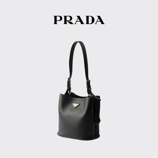 PRADA/Prada Gift Women's Medium Leather Handbag Shoulder Bag Black-New Style