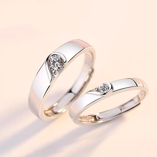 MZMZ Platinum Couple Ring pt950 Platinum Knot Engagement Fashion Ring Valentine's Day Birthday Gift for Girlfriend When/Next Day Delivery - Light Luxury - Forever Knot Ring