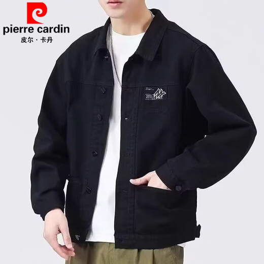 Pierre Cardin Jacket Herren Frühling und Herbst 2025 Neues Hemd Revers Herbst Herren Work Jacket Earth Herbst Jacke Top Upgrade Version K12806 GRAU 4XL Empfohlen 168-190jin [Jin gleich 0,5 kg]
