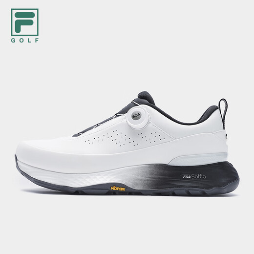 FILA official BOA soft spike golf shoes men's shoes 2025 autumn new golf shoes comprehensive training sports shoes bright white/black-BC 42