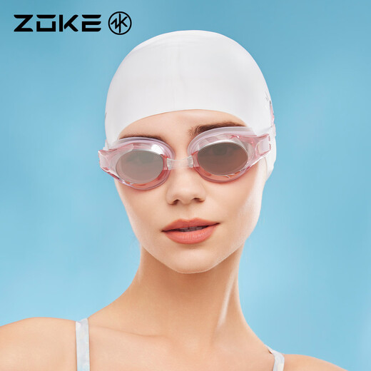 洲克（ZOKE）成人电镀泳镜专业游泳训练防水防雾竞速泳镜MH6216-3