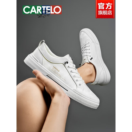 卡帝乐鳄鱼白色板鞋男夏季透气薄款一脚蹬男鞋软底舒适休闲小白鞋 黑色 全冰丝透气-6624dk 41 标准运动鞋码