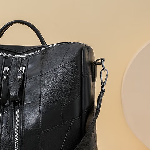 Retro-Rucksack für Frauen Pendlertasche Mode Casual Outing große Kapazität Schoolbag-Reisen Vielseitiger Rucksack NN-7137# Schwarz