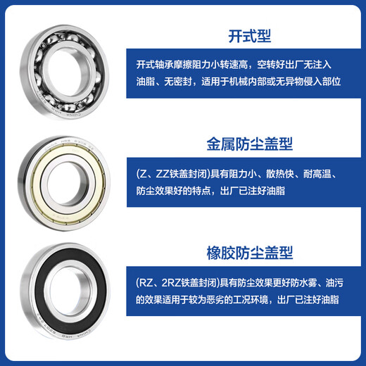 HRB哈尔滨轴承型号大全 693 694 695 696 697 698 699 Z HRB哈尔滨轴承 693-ZZ 铁盖油封