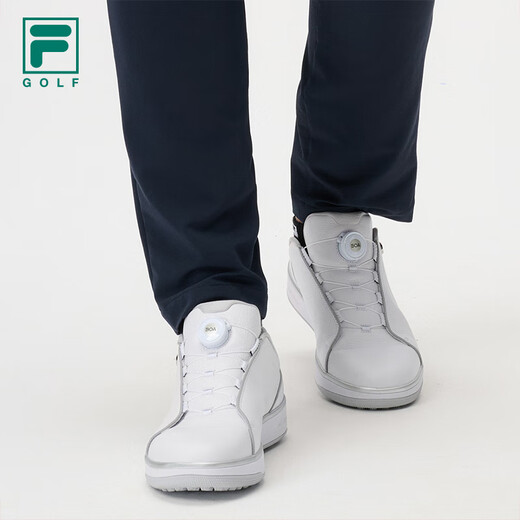 FILA official men's shoes 1911 Trainer soft spike golf shoes autumn new sports comprehensive training shoes FILA white-WT 40