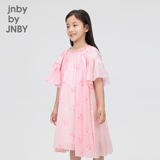 jnby by JNBY Jiangnan cloth children's clothing two-piece princess skirt multi-color thin short-sleeved dress girls and children 1O8G17580 690/mixed powder 160cm