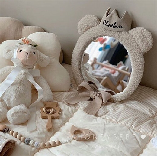 Corée de la Corée de la Corée de la voiture pour enfants Sage de sécurité Childage de voiture Baby Car View Miroir Miroir d'observation inverse pour bébé Miroir d'observation de souris verte