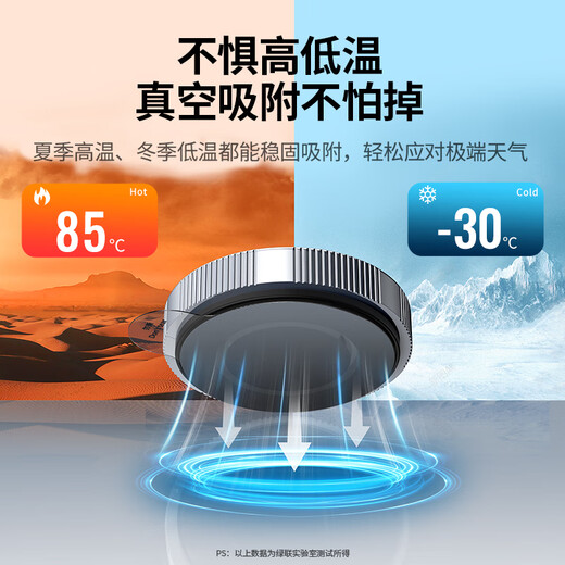 绿联（UGREEN）汽车后视镜小圆镜子倒车镜辅助镜360度全景反光镜倒后盲区镜 2只装【纳米吸盘款】免黏贴可重