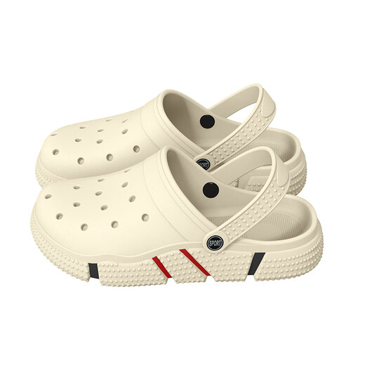 7 Sevfun Sept-couleurs tournant des chaussures de trou d'épaisses pour hommes pour hommes de la merde de merde pour hommes Eva Pieds non sentants couple Sandales pour les femmes portant un beige 40-41