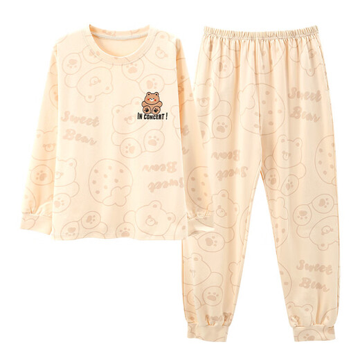 Pang Donglai Pajamas для женщин весной и осенью чистого хлопка Симпатичные корейские студенческие костюмы с длинными рукавами можно носить на улице, летнем, осеннем и зимнем большом размере.