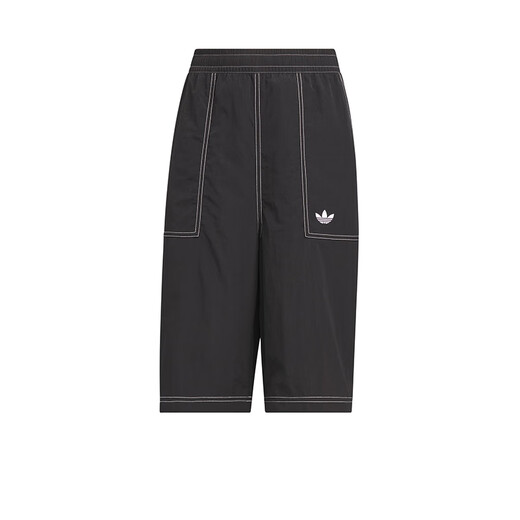 Adidas (adidas) Kinderkleidung 25 Sommer-Kinder-Shorts Klee Männer und Frauen mittelgroße Kinder gewebten Twill-Sport-Fünf-Punkte-Hosen KG6629 KG6629 Black 130 (Tag 128)