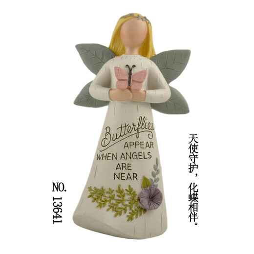 
OUOETY each piece has special meaning Original pure handmade characters cute angel desktop ornaments home decoration birthday gift lotus color 13586