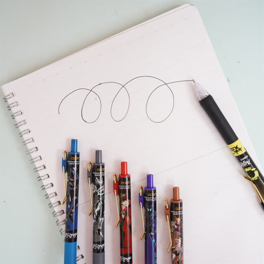 Chendu's new Kamen Rider Blind Box Pen Creative Cool and Handsome Japanese Anime Peripheral Stationery Press the neutral pen to quickly dry X-6227 Ji Kawa Blind Box Pen Random 6 0.5mm x Single