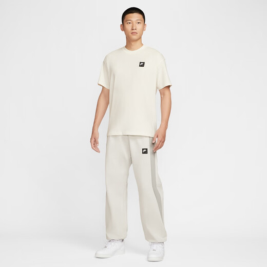 
Nike men's loose T-shirt for autumn new cotton knitted soft and comfortable official NIKE AIR HQ9249 133 sail white XL