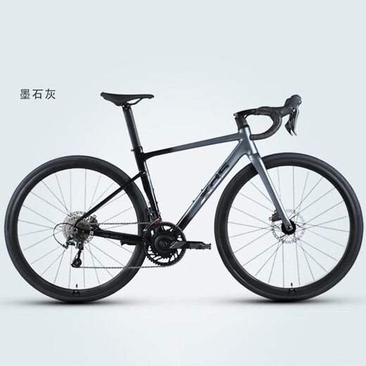 喜德盛公路自行车rs550碳纤前叉禧玛诺20速盘爪功率计骑行弯把单车25款 太空银 【整车发货】 700C×510mm