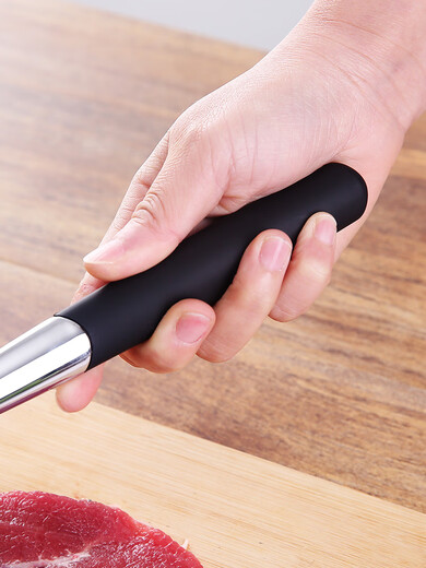 欧品缘实心松肉锤家用断筋松肉针厨房锤肉锤子打肉器牛排猪扒鸡排敲肉锤 实心/双面大小齿