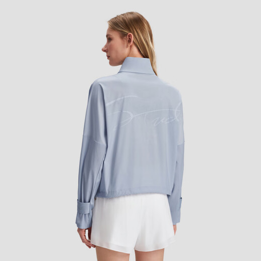 Descente Womensstudio Serie Stand Collar Textur gewebte Top Jacke Frauen Stil WT-White L.