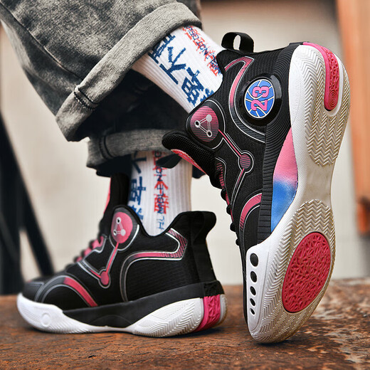 Putian Feibiao Wade basketball shoes boys sneakers student boys sneakers Kobe James running shoes women 695 white purple 24 37