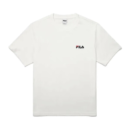 斐乐（FILA）韩国斐乐T恤韩版运动休闲情侣装男女同款圆领透气百搭短袖 2101/2112X货号随机发_白色 2XL /110（建议85-100kg）