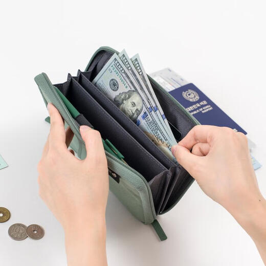 SANQIHU Corea Passport de viaje Bolsa Bolsa Integrada Men y mujeres Certificado de boleto de aire impermeable sólido Bolsa Ticket Bolsa de almacenamiento de almacenamiento completo