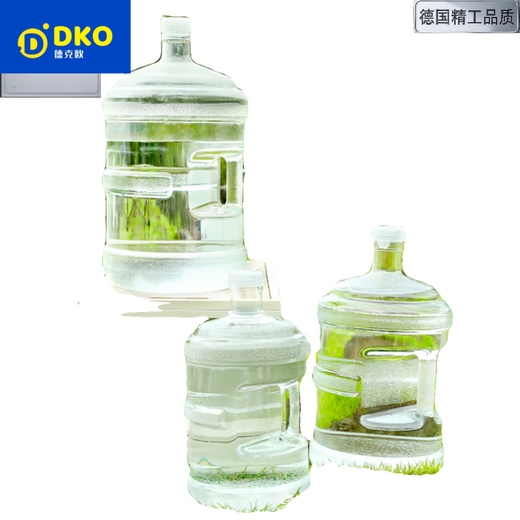Dekeou German quality craftsmanship household water storage bucket thickened transparent pure water bucket mineral water empty bucket water dispenser portable pc transparent (new material imported PC food grade) 7500ml