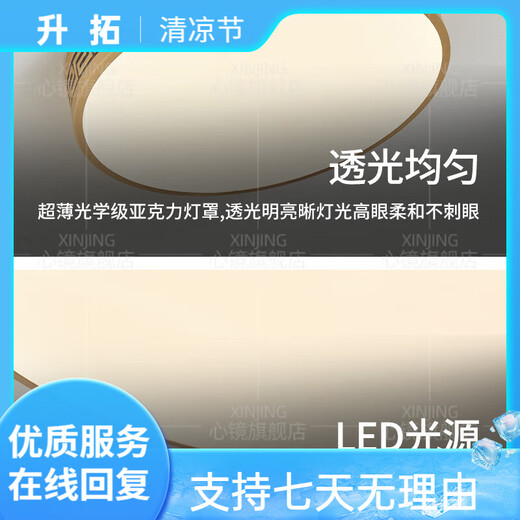 心镜全铜吸顶灯别墅入户灯室外防水阳台灯庭院过道走廊超薄防蚊虫顶灯 X3891-300/圆形