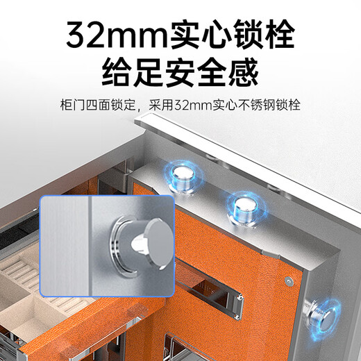 Philips PHILIPS Royal Safe 701 Series/48cm-88cm/Home Small Anti-theft 2024 New Safe High-end Commercial and Precious Document Safe High 48cm/Space Silver/76Kg/701 Series Fingerprint