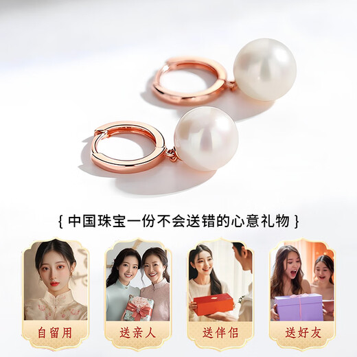 Chinese jewelry sterling silver freshwater pearl earrings for women 2025 new light luxury earrings anniversary birthday gift for girlfriend