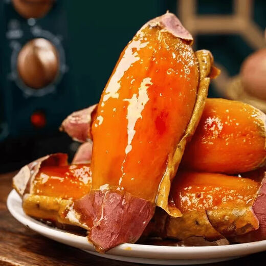 Jingxianjiang Shandong Authentic Tobacco No. 25 Honey Potato Freshly Digged Sweet Potato Sweet Potato Yellow Heart Candy Heart-flow Oil Roasted Sweet Potato Vegetable Net 4.5 Jin Jin equals 0.5 kg Selected small fruits Single fruit less than 3 taels