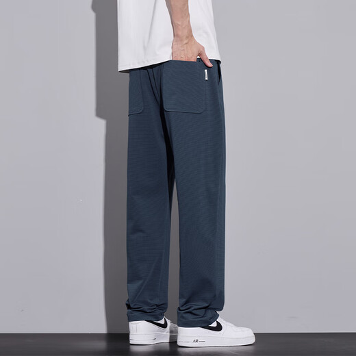 
Pierre cardin men's pants summer thin ice silk cool casual pants for boys hanging and crisp long trousers men straight sports pants 6625 light gray M [Recommended 90-110Jin [Jin equals 0.5 kg]]