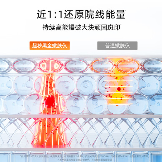 JOVS嫩肤仪家用冰点超秒光子嫩肤美容仪器脸部淡斑神器美白提亮淡纹紧致七夕情人节送女生生日礼物 【全新升级第三代】黑金嫩肤仪PLUS