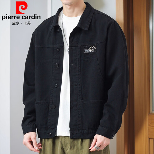 Pierre Cardin Jacket Herren Frühling und Herbst 2025 Neues Hemd Revers Herbst Herren Work Jacket Earth Herbst Jacke Top Upgrade Version K12806 GRAU 4XL Empfohlen 168-190jin [Jin gleich 0,5 kg]