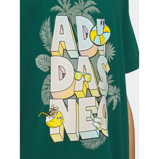 Adidas Camiseta de algodón de algodón de algodón de algodón de algodón de manga de verano de manga corto para hombres