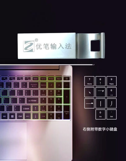 Zhong Zhanggui Méthode de saisie de frappe par ordinateur Clavier électronique USB Souris Tapis d'écriture de bureau intelligent pour personnes d'âge moyen et âgées Vous stylo + Installer 1 numéro de carte Plug and Play 1 point 22x4 cm