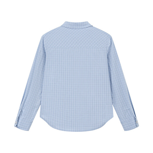 ELLE KIDS autumn girls new French simple classic versatile plaid lapel top long-sleeved high-intelligence shirt