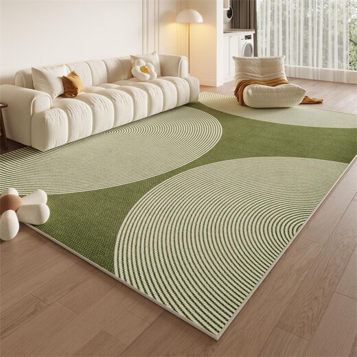 Green grand salon Carpet Sofa Table basse table de plancher tapis d'été Home Feel Light Luxury 2024 Nouveau modèle Wen-3878 Green Series 1 pièce 140 * 200cm