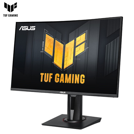 华硕VG27VQM 27英寸曲率1500R 广色域 240Hz HDR技术1ms响应Freesync Premium升降支架曲面显示器