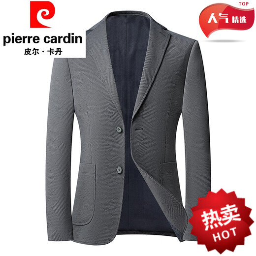 Pier Cardin High-End Business Thin Dünn Elastizität atmungsaktives Freizeitanzug 2025 Sommer Herren-Vater-Anzug Business High-End-Jacke 9928 Blau M 170/100-120jin [Jin ist gleich 0,5 kg]