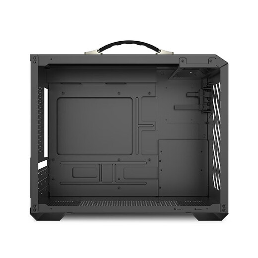 未知玩家动力火车X100机箱手提便携MATX紧凑台式机ITX迷你侧透游戏电脑小机箱凑型桌面DIY迷你白色Type-C 未知玩家X200黑色 支持240水冷